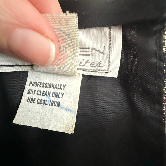 Vintage Glitter Blouse | Sparkly Party Top | Size Small Petite - Picture 6 of 11